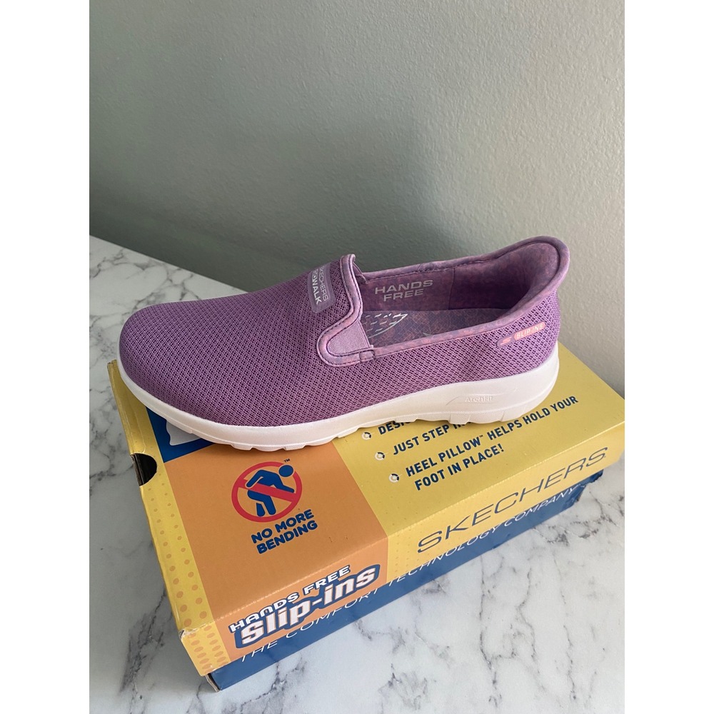 Skechers Hands Free Slip-ins Go Walk Arch Fit Joy Stefanie Lavender 126303 LAV 8